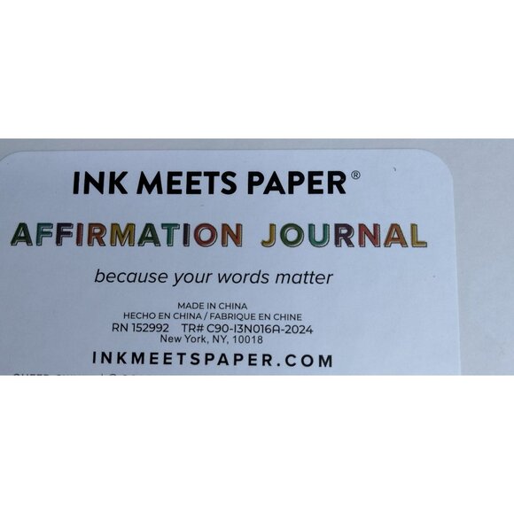 Ink Meets Paper Affirmation Journal You Matter Dream it Do it Hardcover Notebook - Picture 9 of 9